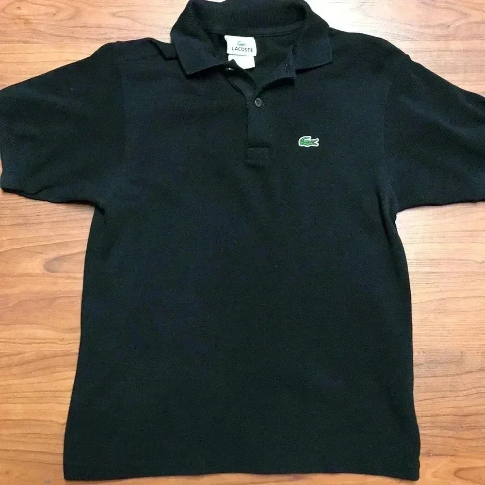 Lacoste Black Polo Shirt, Small